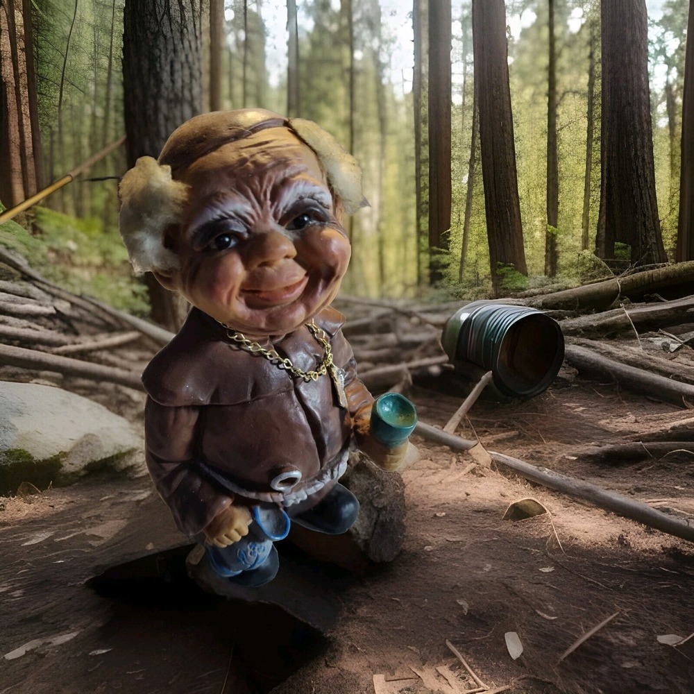 Heico Wurzelsepp‎ Monk Bobble Head Nodder Drunk Rubber Friar Germany 1300